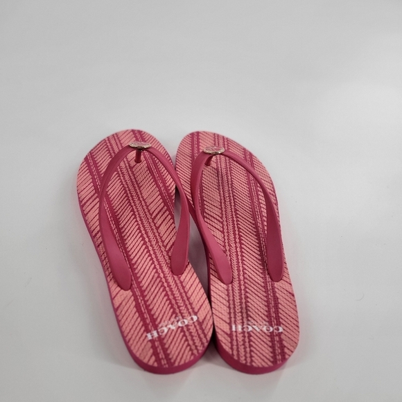 Coach Alessa Flip Flops in Sherbet Size 7 New - Picture 4 of 6